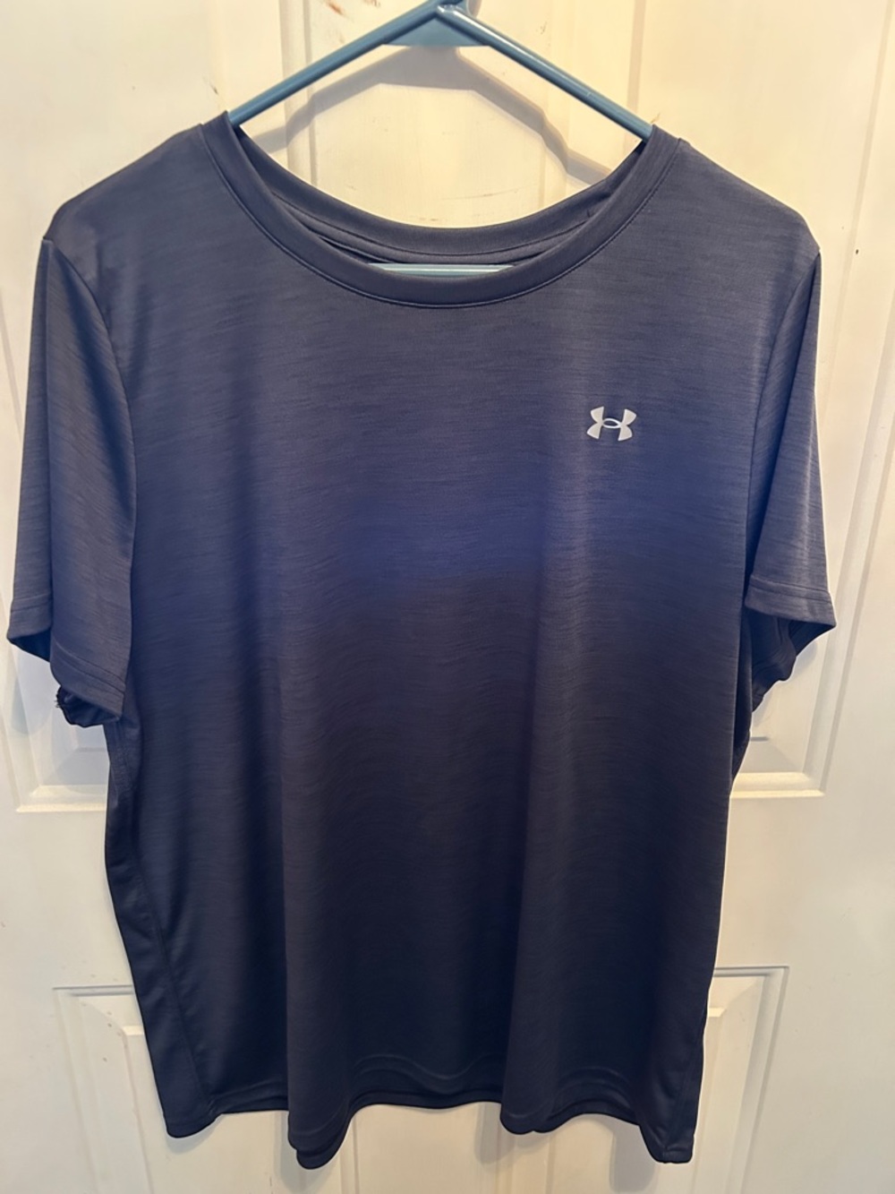 Under Armour Men's Short Sleeve Performance Tee - Charcoal Gray with White Logo